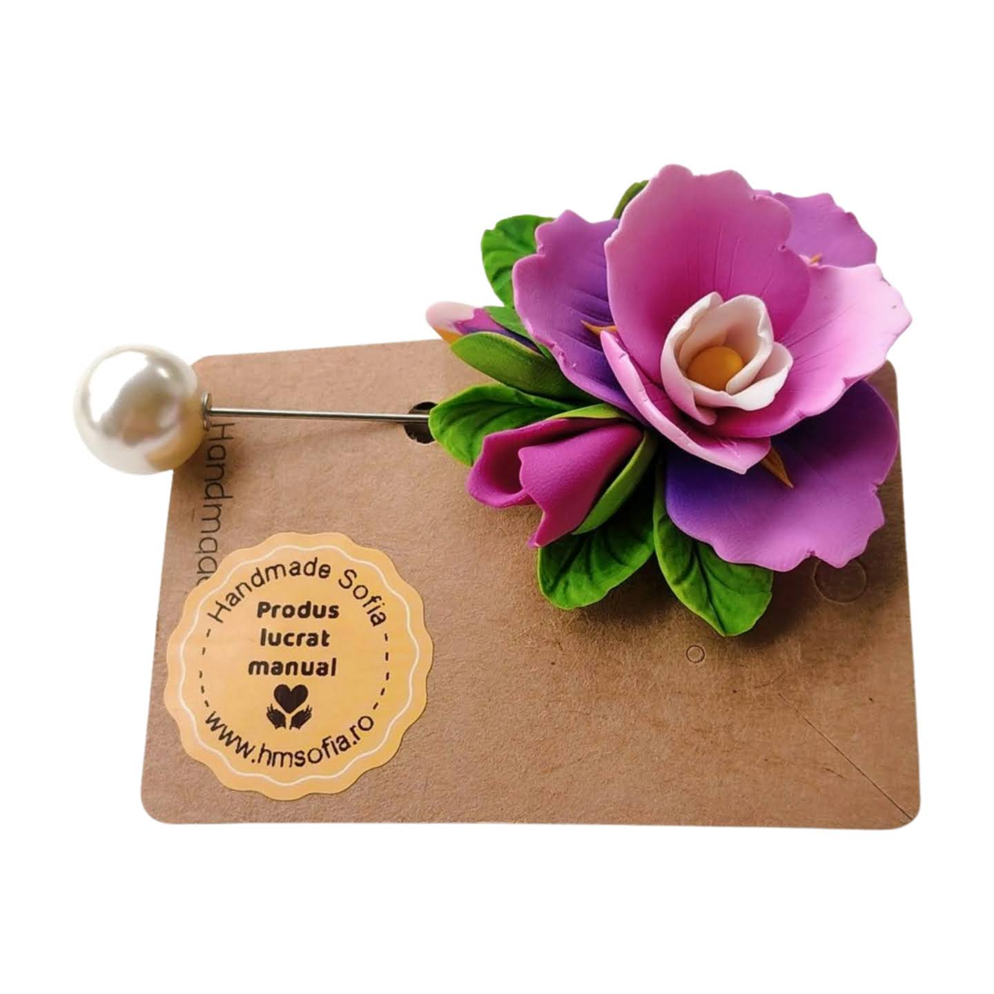 Martisor pentru doamna invatatoare - model floral deosebit