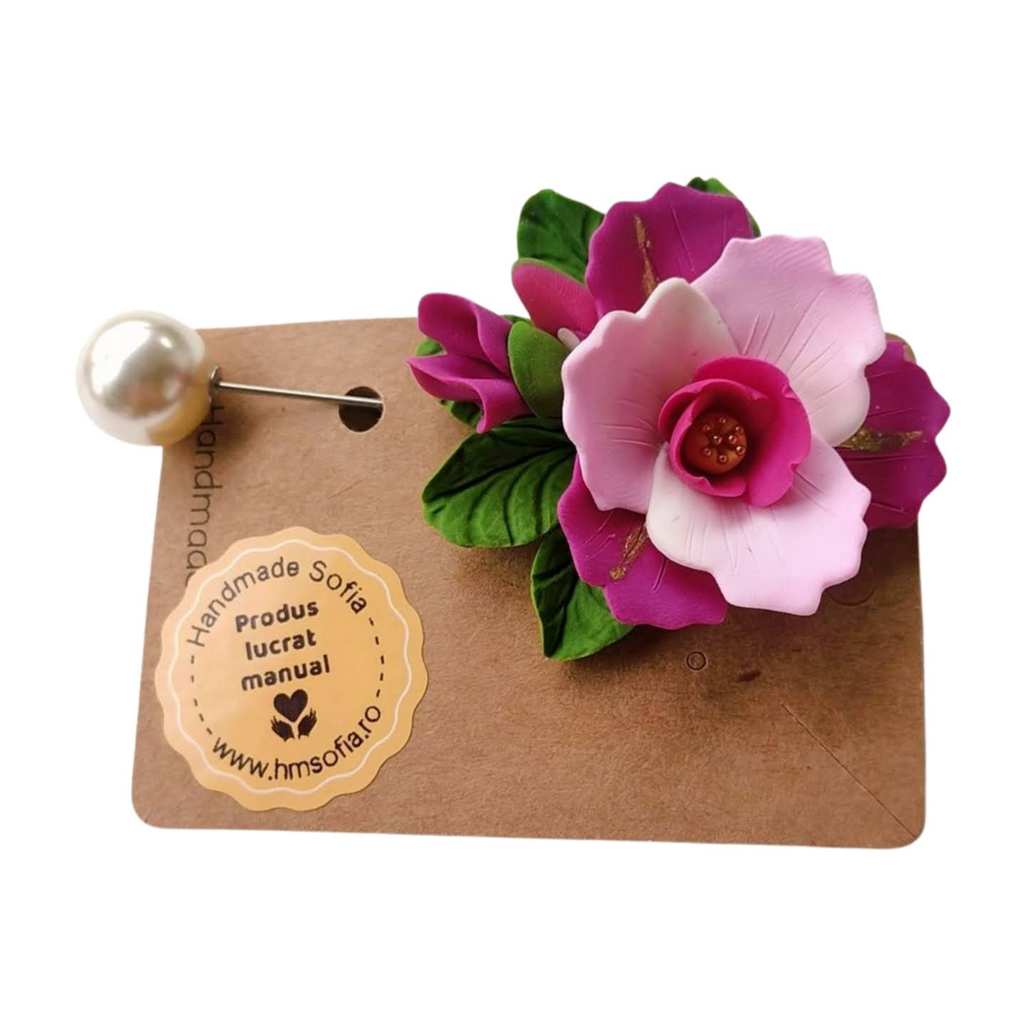 Martisor pentru doamna invatatoare - model floral deosebit