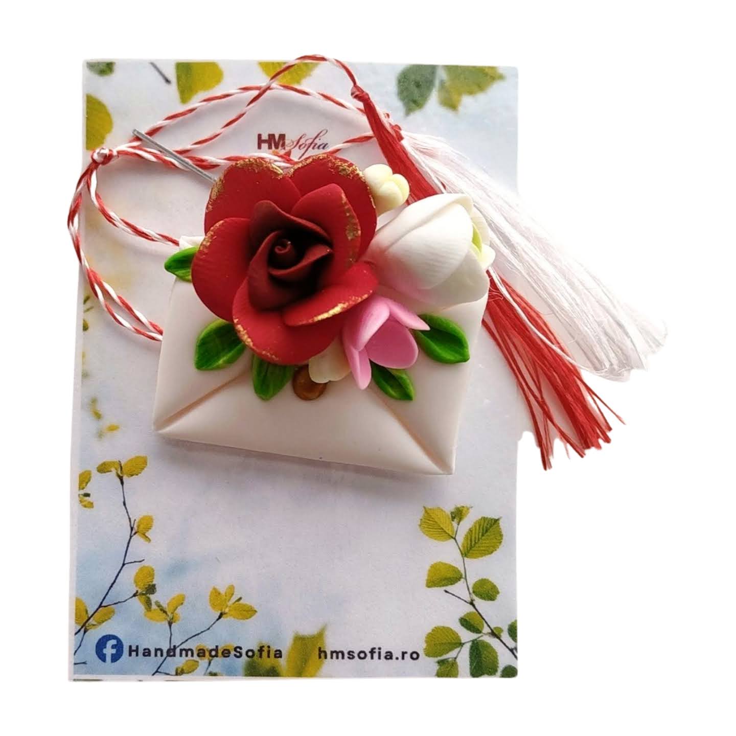 Martisor | broșă handmade - Mesaj pentru primăvară