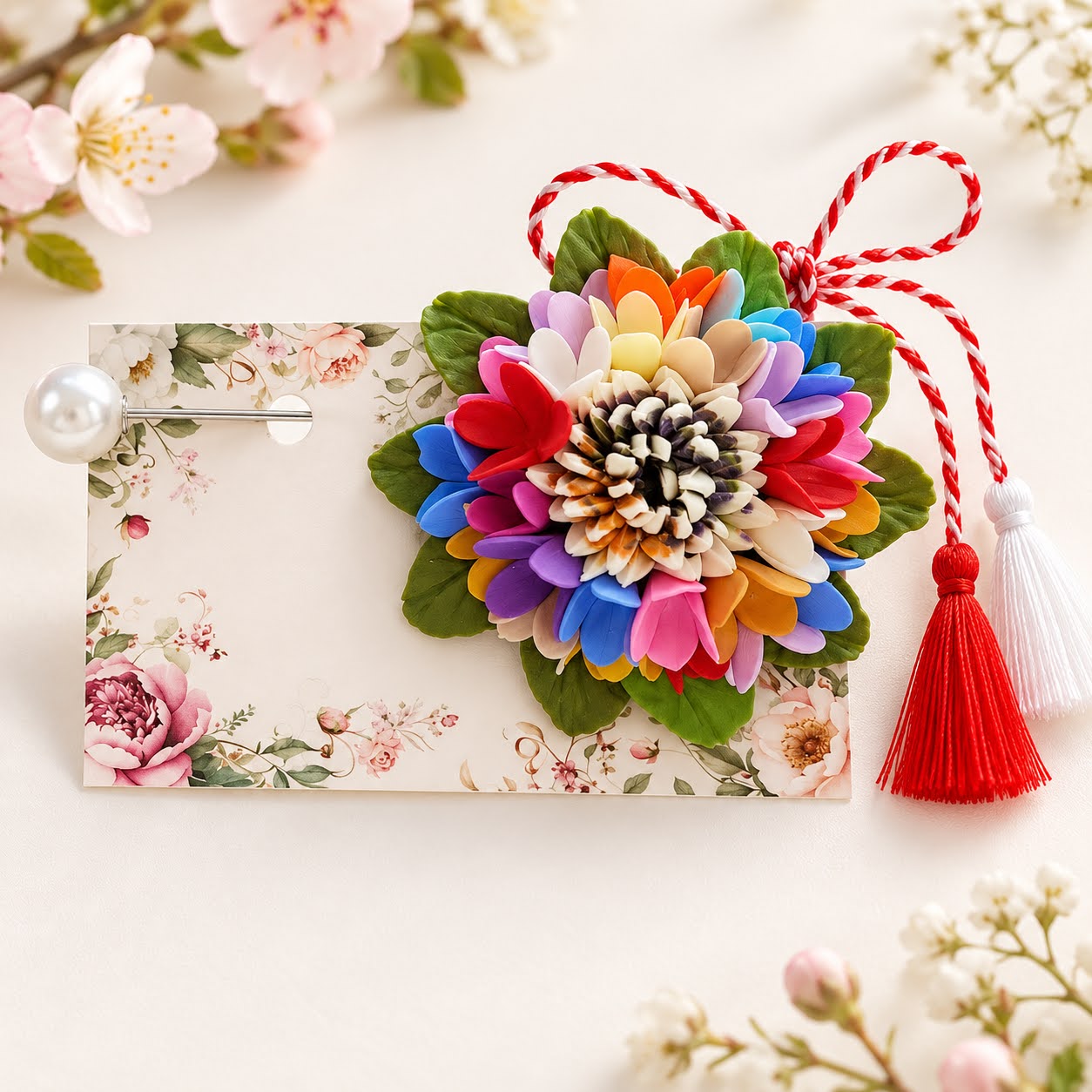 Martisor - buchet de flori multicolore Martisor - buchet de flori multicolore