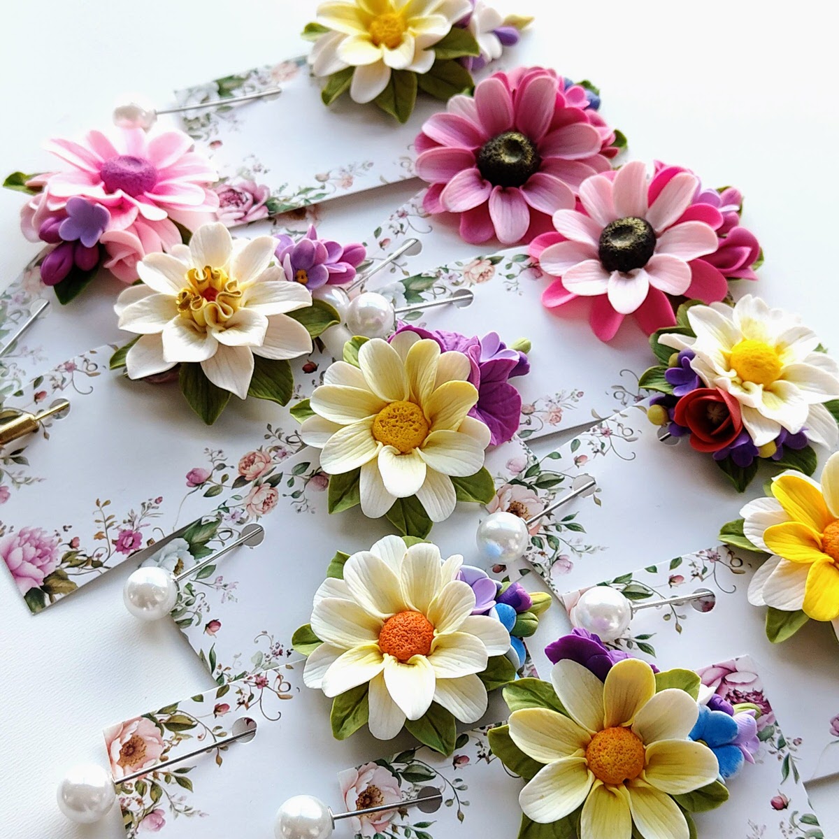 Brosa handmade mare - Margarete Roz