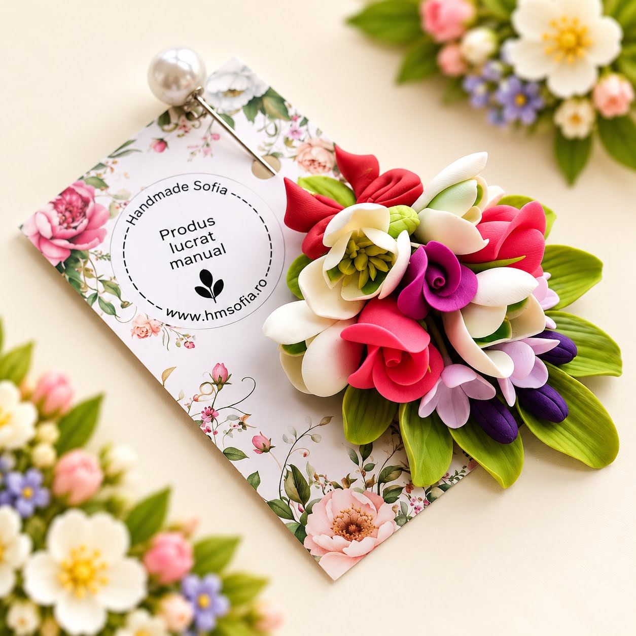 Brose elegante, multicolore - Branduse