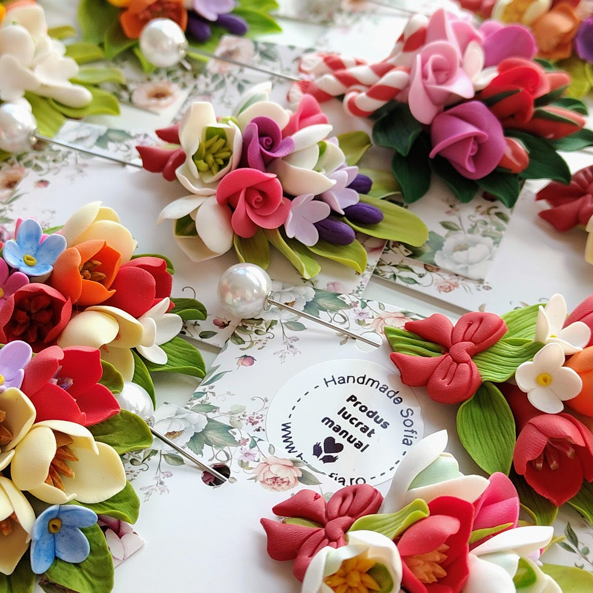 Brose elegante, multicolore - Branduse