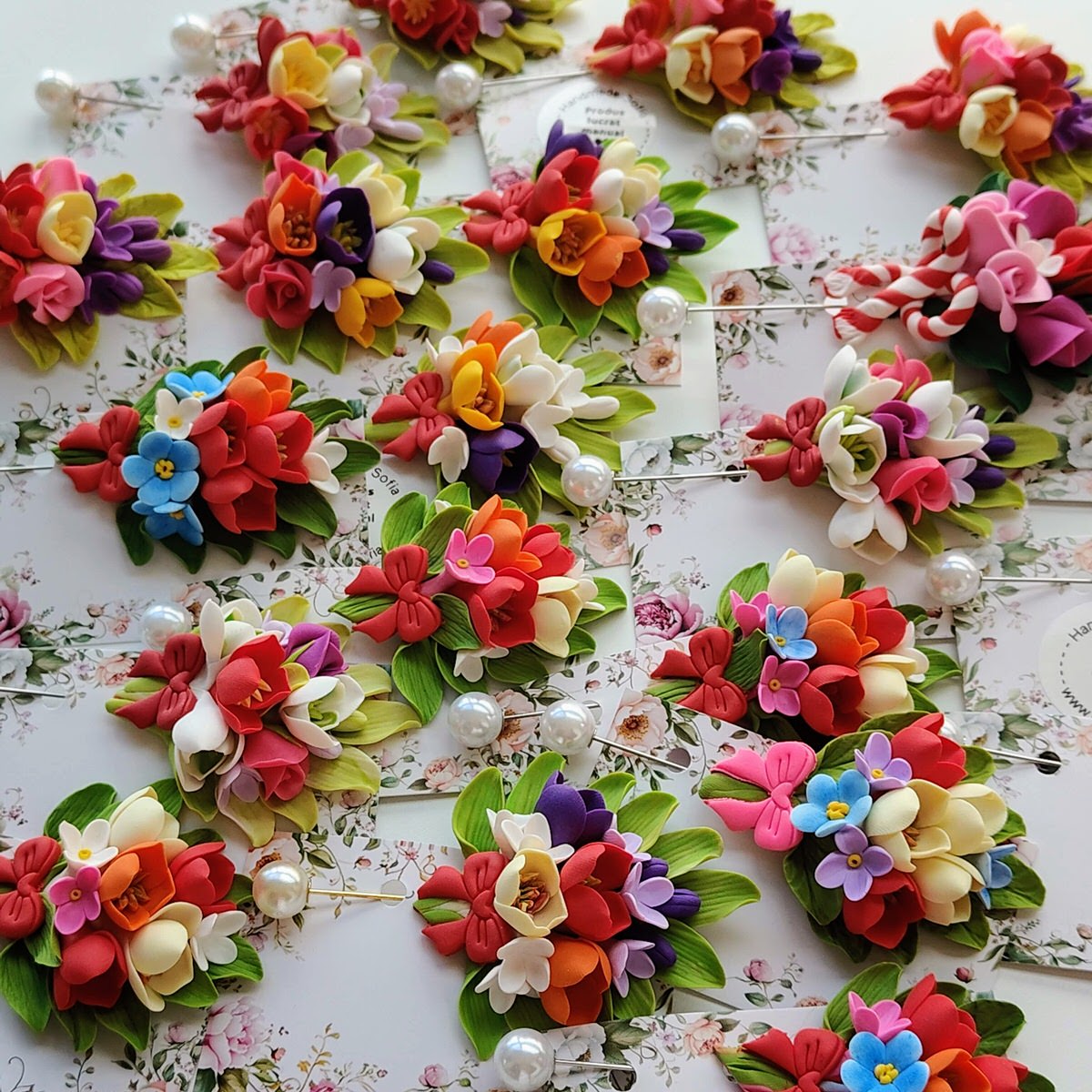 Brose elegante, multicolore - Branduse