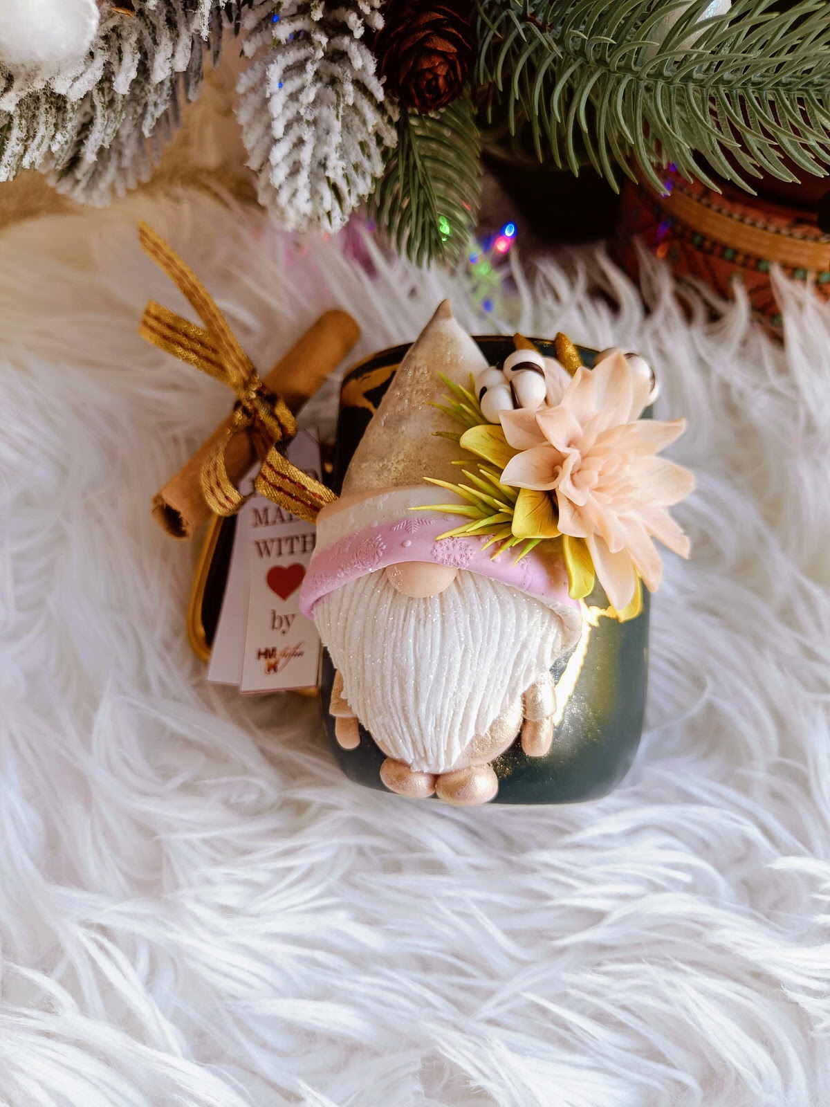 Gnom Crăciun Fluturel - idee de cadou handmade