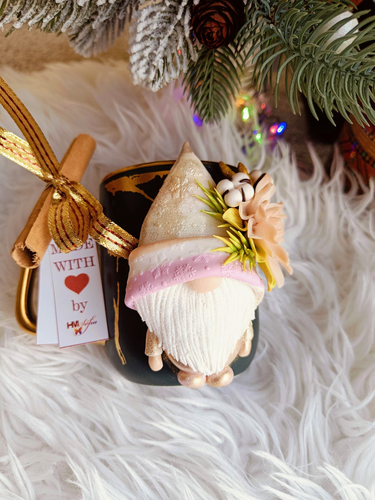 Gnom Crăciun Fluturel - idee de cadou handmade