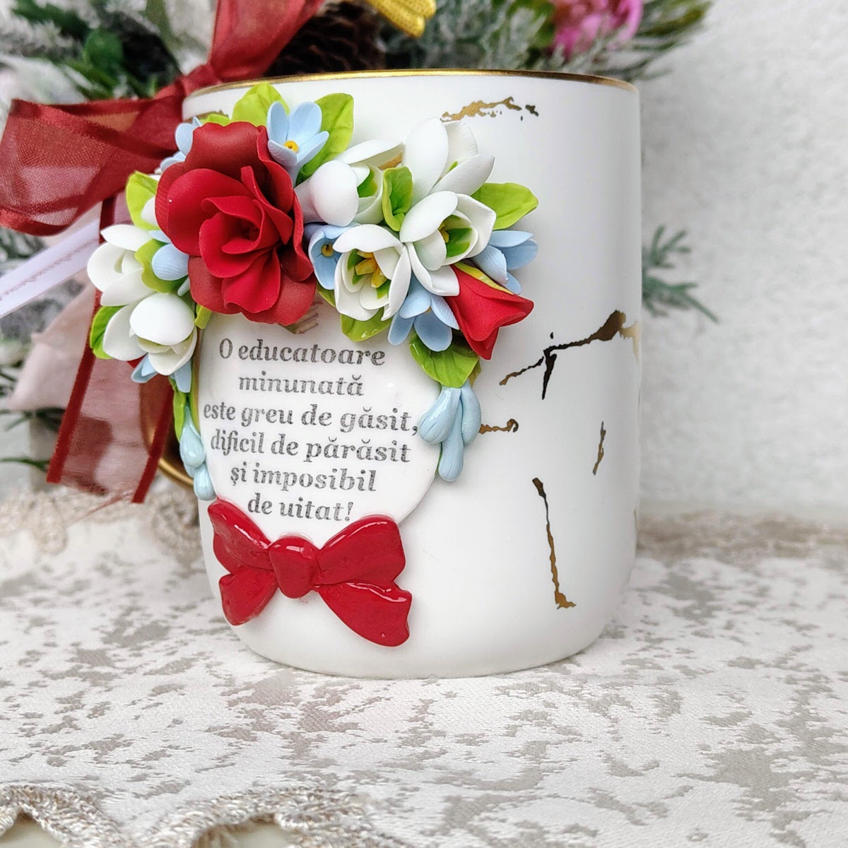 Cadou 8 Martie Educatoare - Cană personalizată