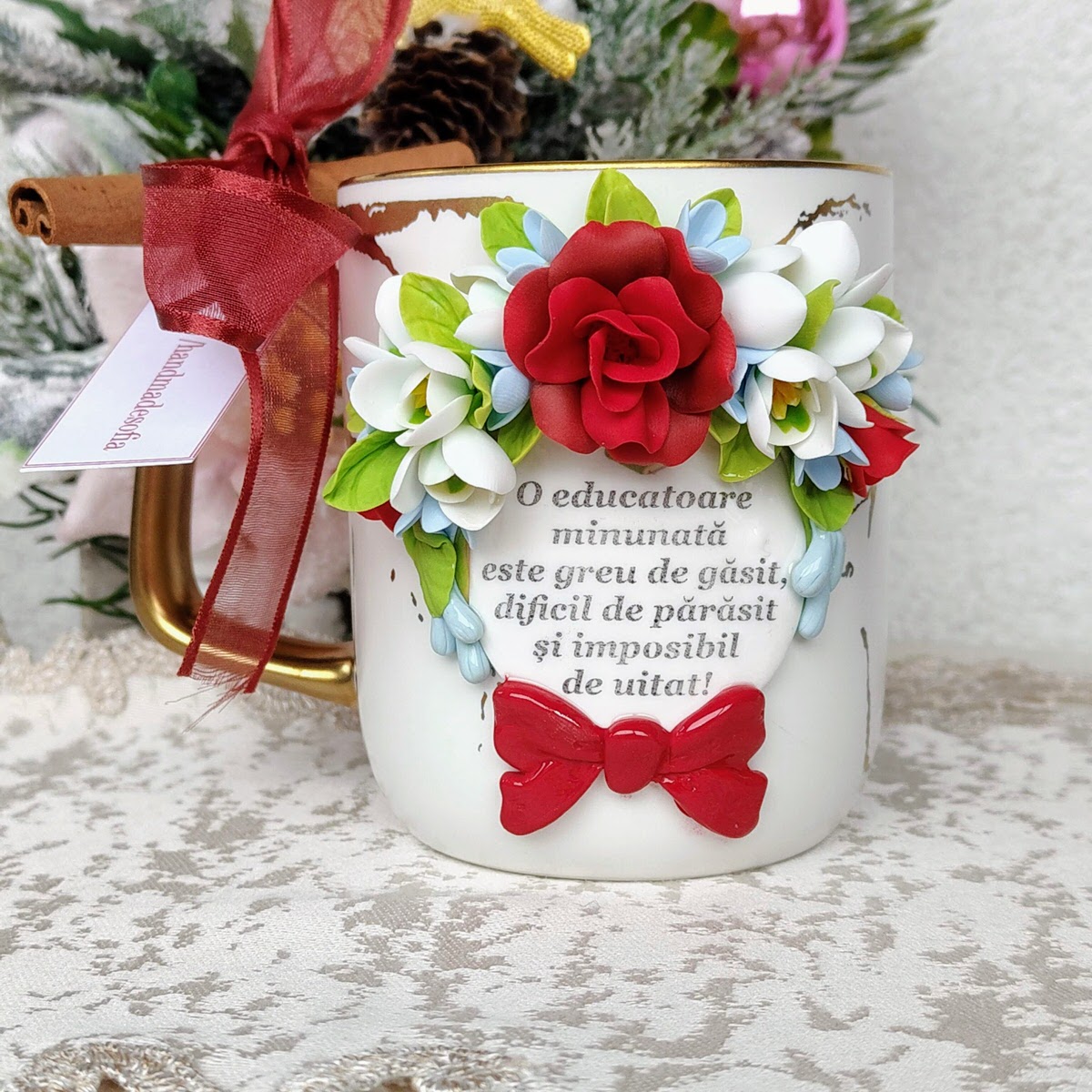 Cadou 8 Martie Educatoare - Cană personalizată