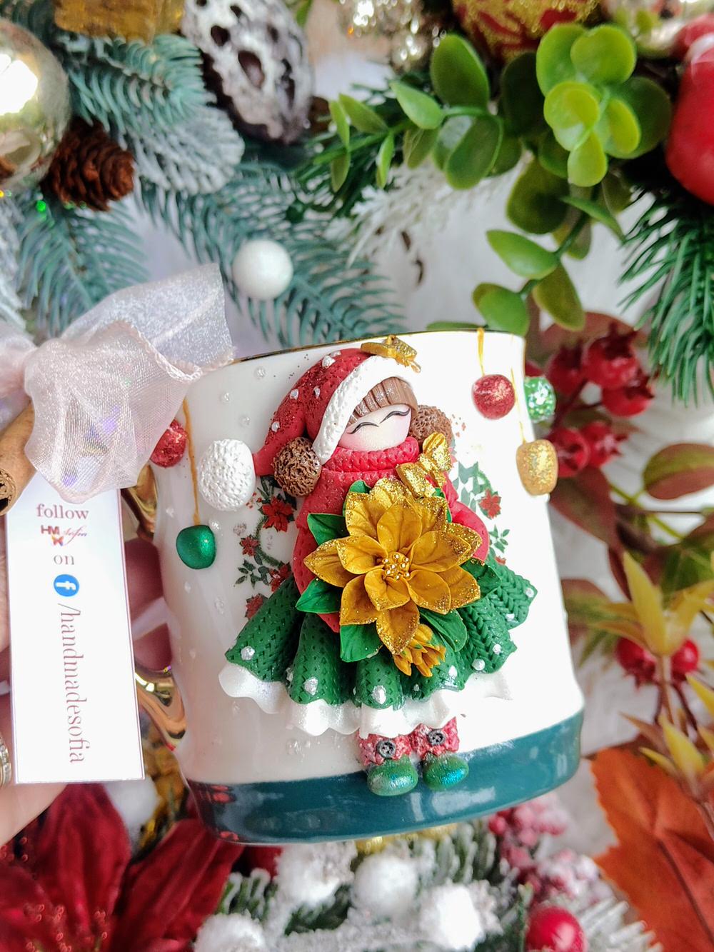 Cană de Crăciun - Merry, soția lui Moș Crăciun | HMSofia