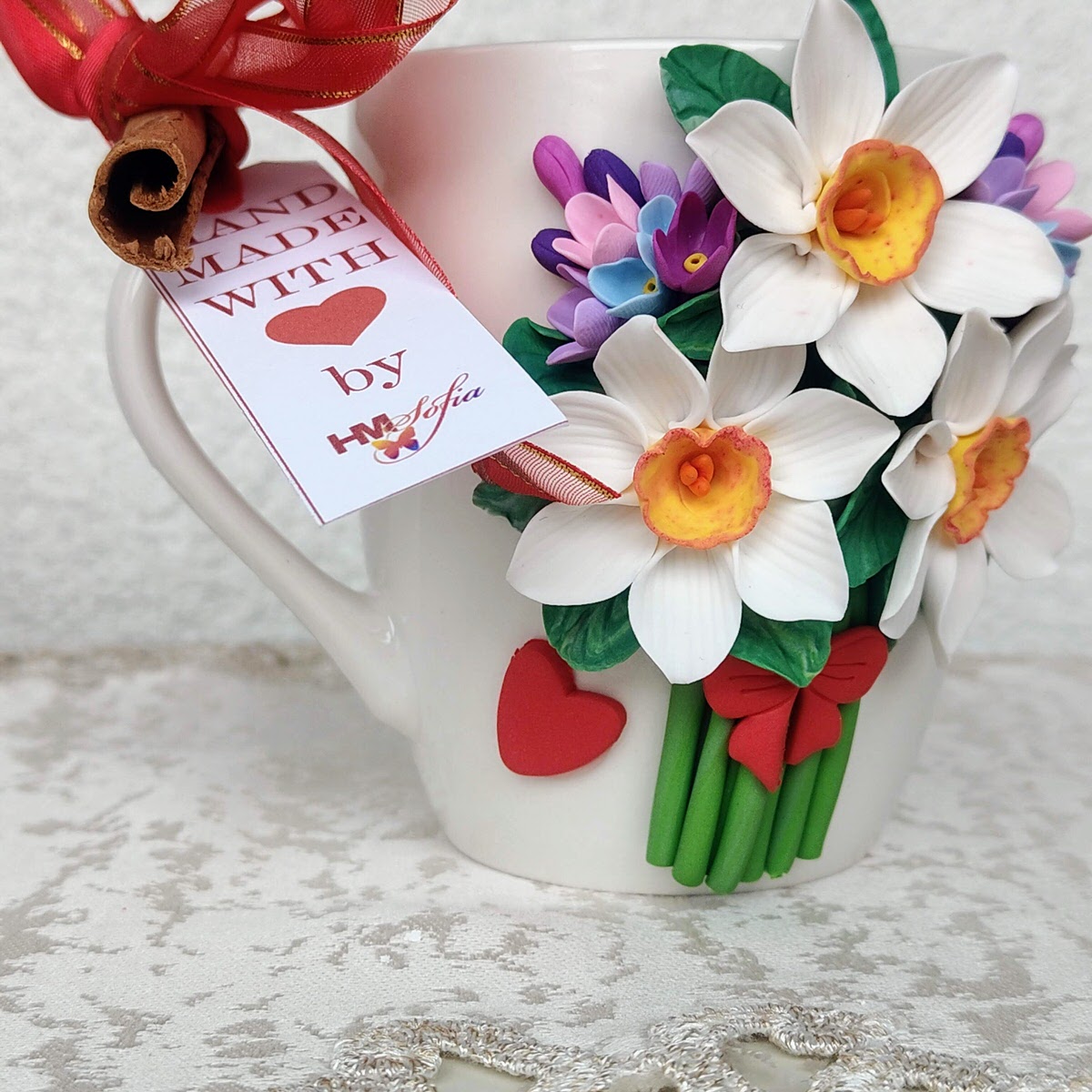 Cană cu design floral