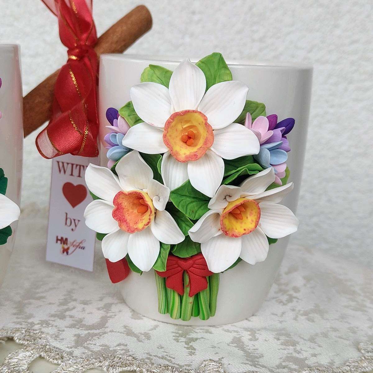 Cană cu design floral