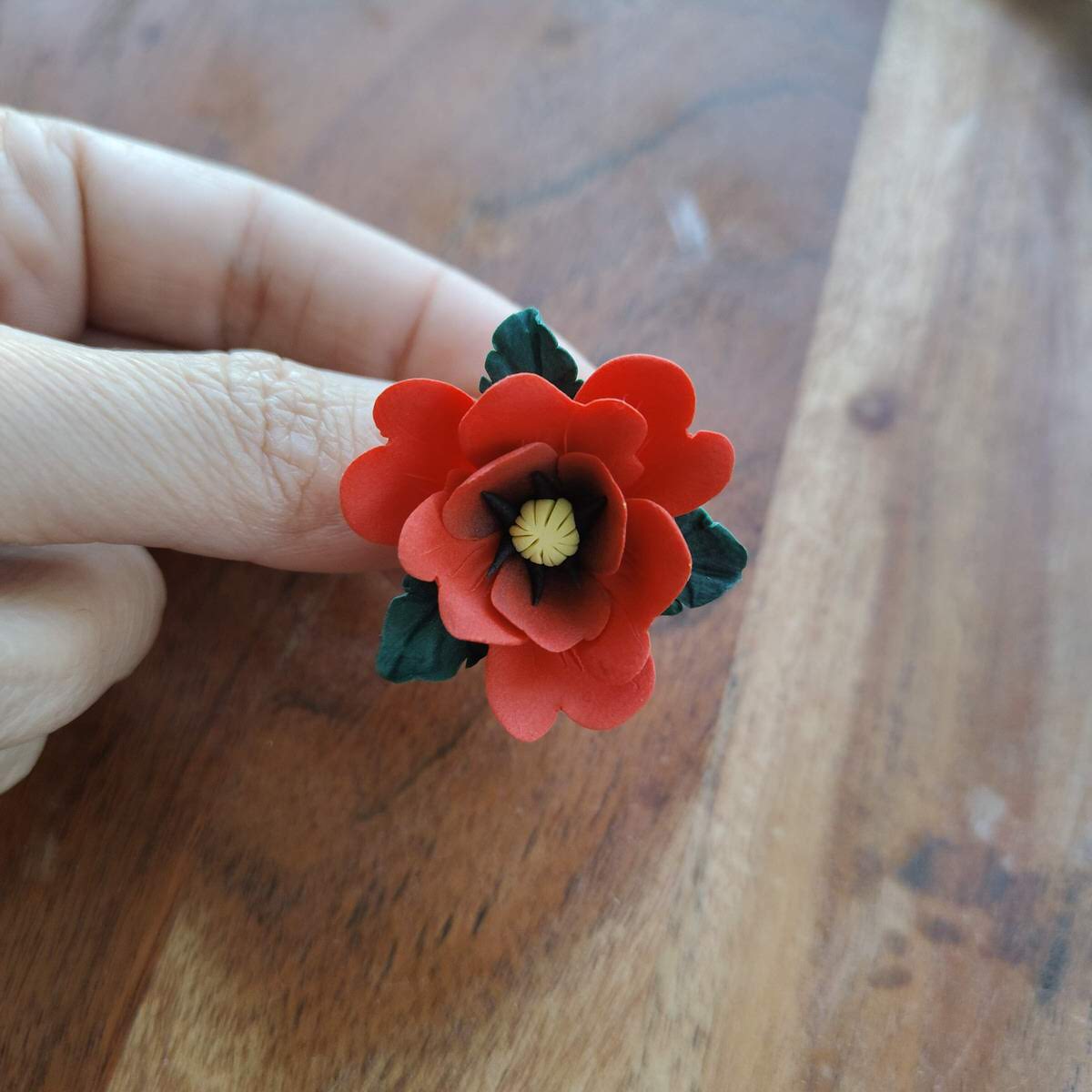 Cercei floare de mac