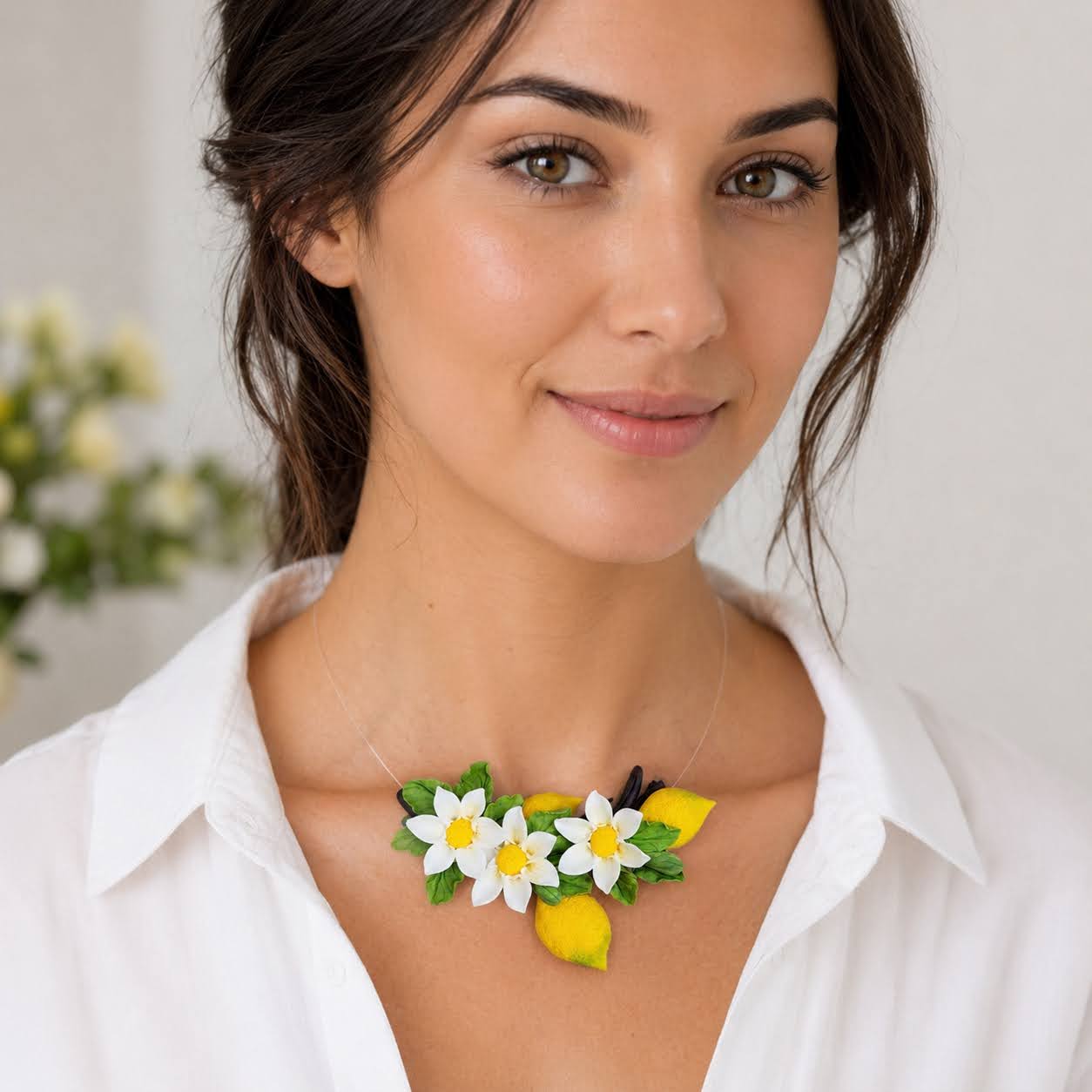 Colier cu Lamai - handmade, Colecția Limone 2026