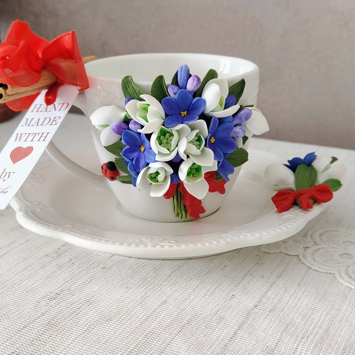 Set cadou cafea: ceasca si farfurie 